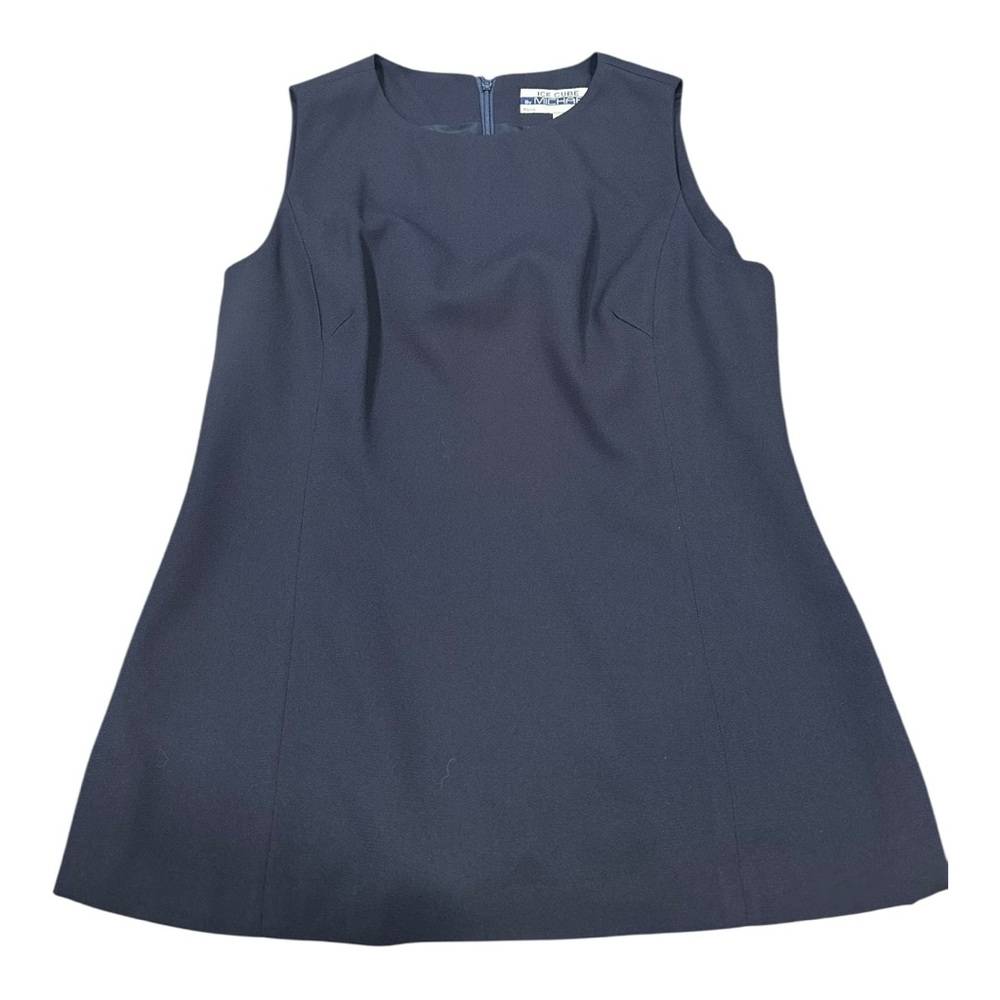 Ice‎ Cube By Michael Vintage Blue lined Tank Top Business Casual Size 12